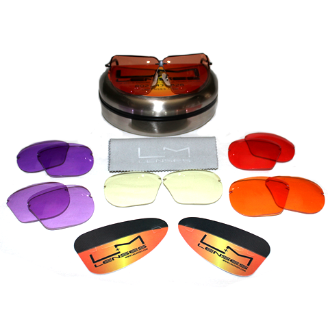 Jr. All American Shooting Glasses 6 Lens Set